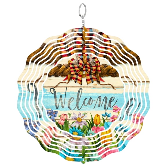 Blue Bird Spring Nature Sun Catcher 3D Wind Spinner Stainless Steel Kinetic Art Garden Gift 10 Inch