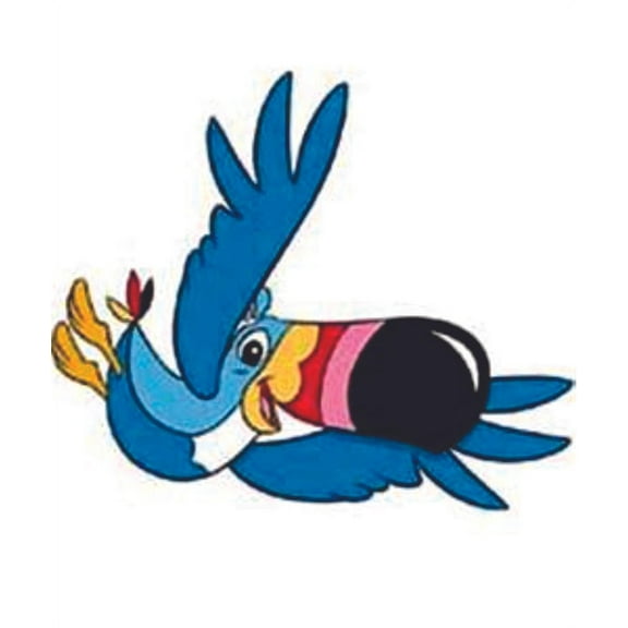 Blue Bird Toco Toucan Blue Toco Toucan Customized Wall Decal - Custom Vinyl Wall Art - Personalized Name - Baby Girls Boys Kids Bedroom Wall Decal Room Decor Wall Stickers Decoration Size (20x20 inch)