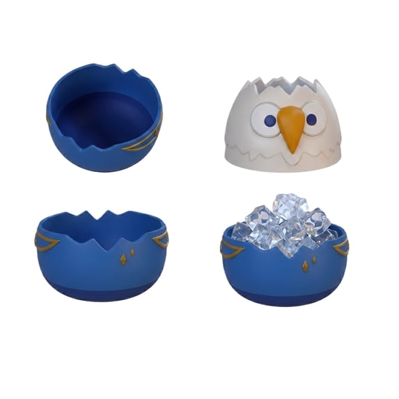 Blue Bird World Tournament Mascot Popcorn Tub – 11.02x10.2 Inch Snack Bowl, Easy-Clean Reusable Plastic Container for Global Soccer Championship Watching & International Fan Parties