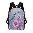 thumbnail image 1 of Blue Birds in Cherry Blossoms 3D Print 17in adolescent backpack Bags Laptop, 1 of 5