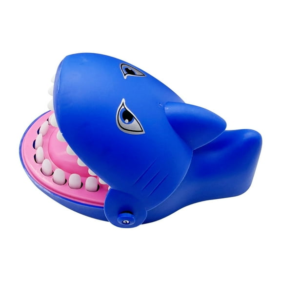 Blue Biting Shark Tooth Extraction Game For Kids With Soft Rubber Teeth Family Interactive Toy
