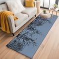 thumbnail image 1 of Blue Black Branches 2'x6' Runner Rugs for Hallway Kitchen Bedside Non Slip Washable, Botanical Dead Tree Birds Entryway Rug Runners with Rubber Backing, Long Carpet Runner for Laundry Room, 1 of 8