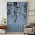 thumbnail image 1 of Blue Black Branches Sheer Curtains 72 Inches Long, Botanical Dead Tree Birds Light Filering Curtains, Breathable Simi Curtain Privacy Drapes for Living Room Bedroom Lightweight Window Treatment, 1 of 9