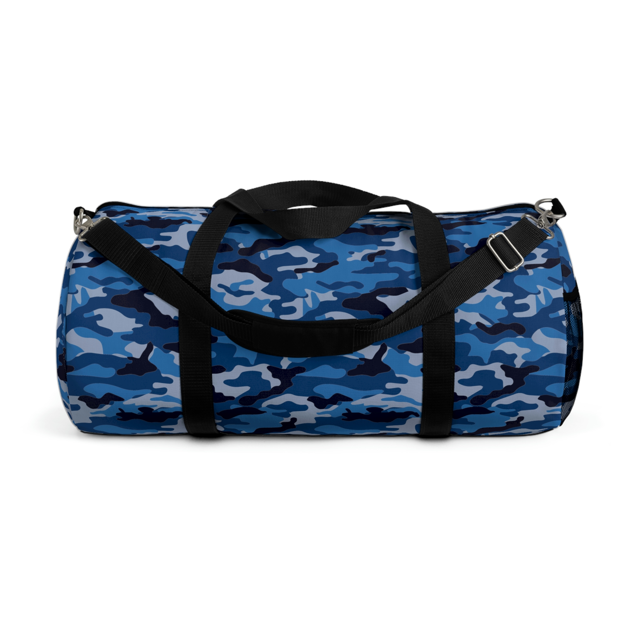 Blue/Black Camo Duffle Bag Camo Color Code 0051