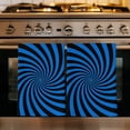 thumbnail image 1 of Blue Black Kitchen Towels Set of 3, Farmhouse Striped Spiral Vortex Abstract Absorbent Dish Towels for Kitchen, Microfiber Hand Towel, Quick Drying Tea Towel for Cleaning Decorative Dishcloths, 1 of 7