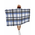 thumbnail image 1 of Blue Black Plaid Beach Towels Oversized Super Absorbent, Farmhouse Blue Black Checkered Lightweight Bath Towel Quick Dry Sets For Bathroom/Pool/Rv Camping/Beach Play/Gym Room/Picnic 35"x70", 1 of 8