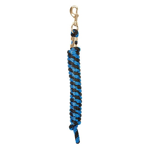 Blue Black Weaver Tack Horse Poly Lead Rope W/ Solid Brass 225 Snap