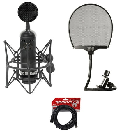 Blue Blackout Spark SL Condenser Recording Microphone+Pop Filter+XLR Cable
