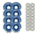 thumbnail image 1 of Blue Blank 72mm 78A Inline INDOOR Skate Wheels +ABEC 9s, 1 of 1