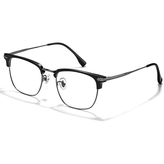 Blue Blocker Glasses for Men Metal Browline Computer Gaming Filter Ray