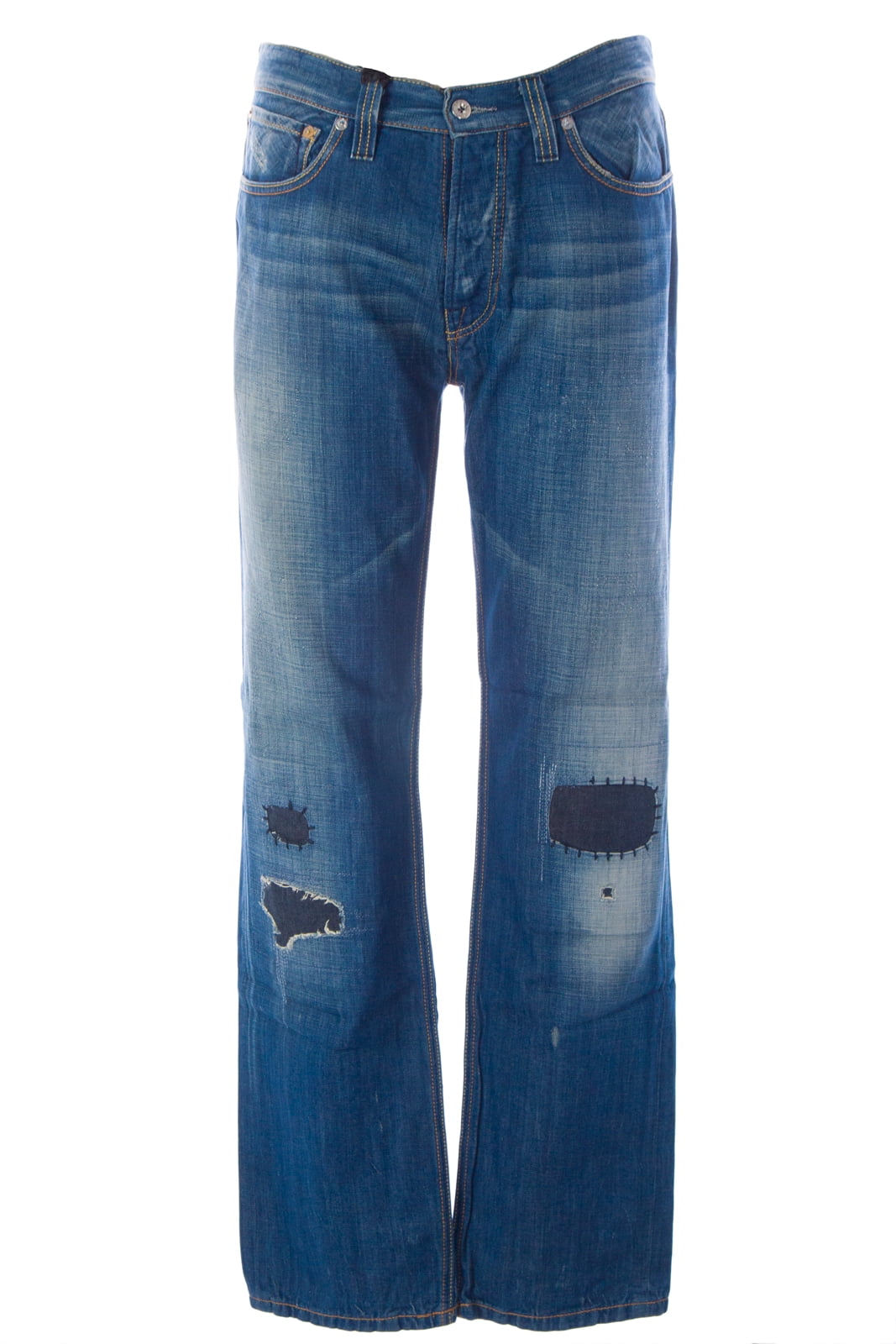 Blue Blood Men's Form Denim Button Fly Jeans 28W x 32L LH - Walmart.com