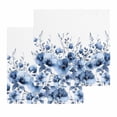 thumbnail image 1 of Blue Blooms Floral Kitchen Dish Towels for Drying Dishes Set of 2, Farmhouse Spring Flowers Botanical Waffle Weave Microfiber Hand Tea Bathroom Towels Quick Dry & Absorbent Towel 12x12, 1 of 7