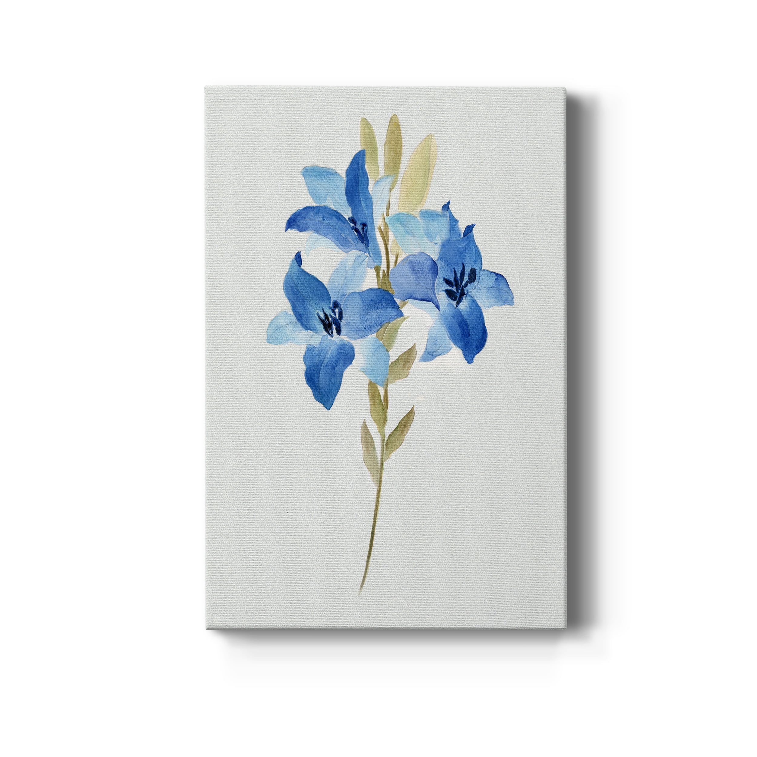 Blue Blossom Botanical III Premium Gallery Wrapped Canvas - Ready to Hang - 8 x 12