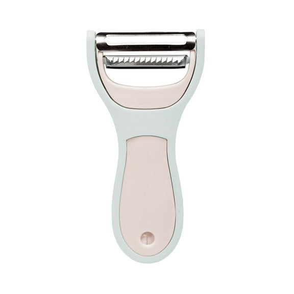 Blue Blue 2-In-1 Stainless Steel Fruit Knife And Peeler Multifunctional Portable Kitchen Tool For Peeling And Cutting