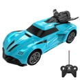 thumbnail image 1 of Blue Blue 5-Channel Remote Control Drift Car With Led Lights And Spray Function Rc Racing Toy, 1 of 9
