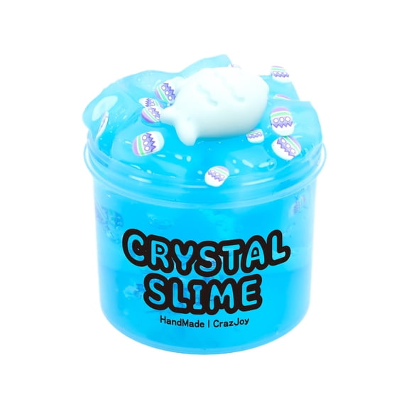 Blue Blue 70Ml Fruit Crystal Mud For Children Non Settling Stretchy Slime With Tools