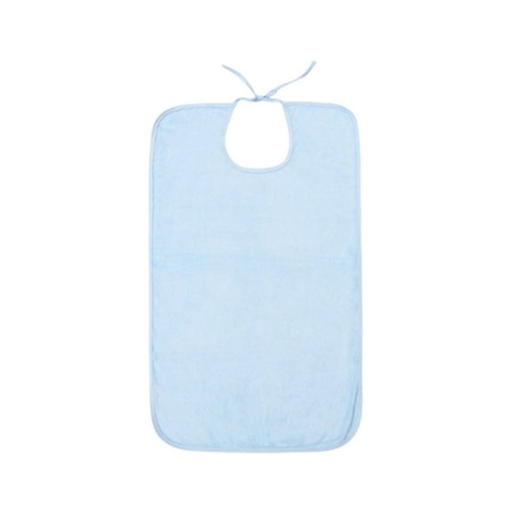 Blue Bib For Adults Men Women Eating Cloth For Elderly Seniors And Disabled Adjustable Bib Clothing Protectors Washable