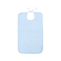 Blue Bib For Adults Men Women Eating Cloth For Elderly Seniors And Disabled Adjustable Bib Clothing Protectors Washable