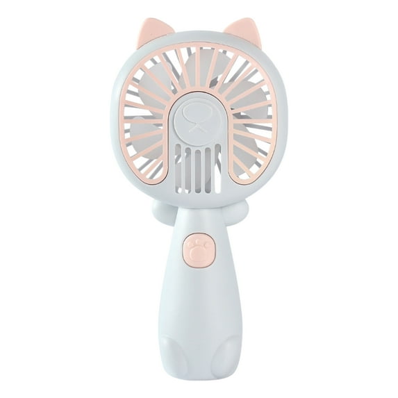 Blue Blue Animal Shaped Handheld Fan Usb C Rechargeable Battery Operated Personal Cooling Device Lightweight For Kids Adults #S1F98