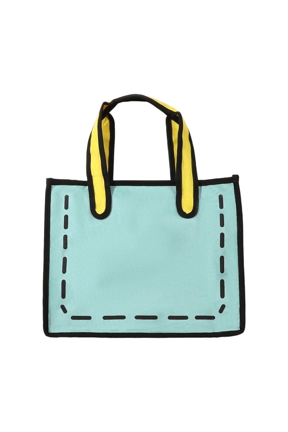 Blue Blue Anime Style Tote Bag Large Capacity Canvas Handbag Casual Shoulder Carry All For School College Shopping Daily Use Outdoor Activities