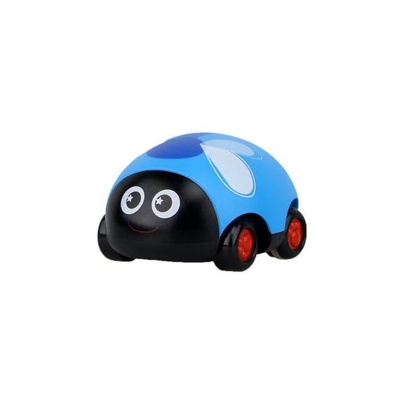 Blue Blue Butterfly Pull Back Insect Toy Car For Kids Cute Plastic Bug Vehicle Friction Powered For Toddlers Age 1-3 Years Old Educational Play