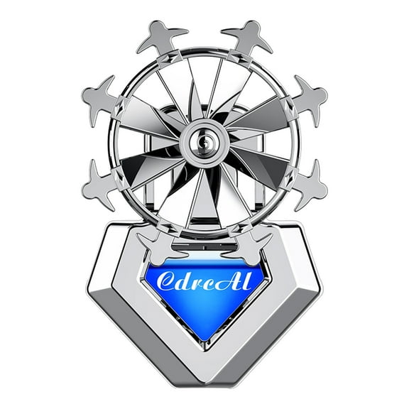 Blue Blue Car Vent Clip Aromatherapy Diffuser With Spinning Fan And 6Ml Fragrance Oil For Odor Elimination And Decorative Purpose