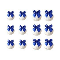 Blue Blue Christmas Ball Ornaments With Snowflake Pendants For Tree Decoration 12-Piece Set