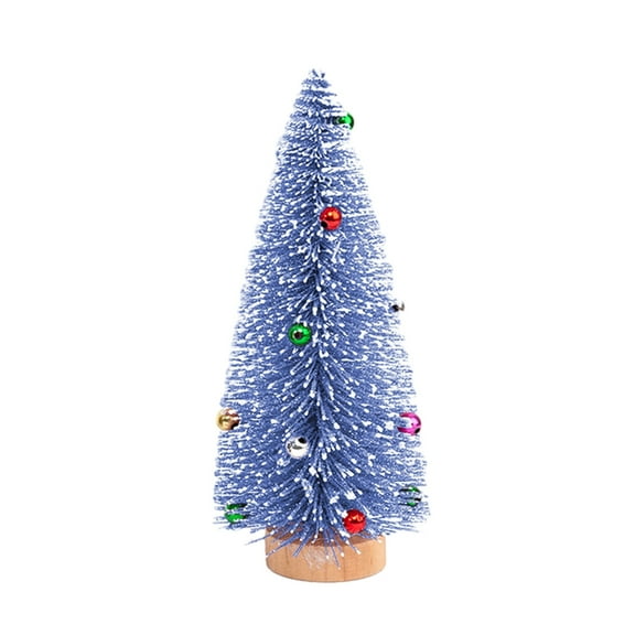 Blue Blue Christmas Tree Desktop Decoration Crafted From Plastic With Dimensions 25 By 5 By 5 Centimeters For Holiday Displays