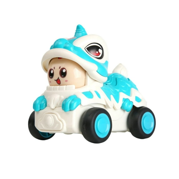 Blue Blue Dance Lion Stunt Car For Kids With 6 Facial Expressions Traditional Culture Themed Fun