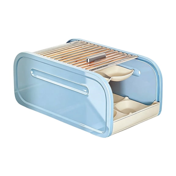 Blue Blue Egg Storage Container With Tray For Refrigerator Plastic Airtight Food Box