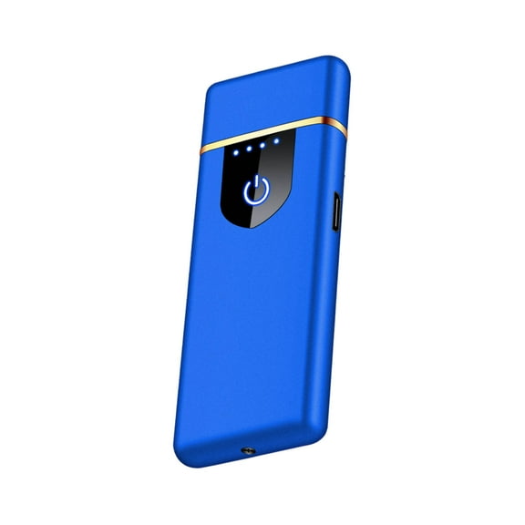 Blue Blue Electronic Plasma Lighter Rechargeable Via Usb No Butane Needed Safe And Eco-Friendly Ignition Source