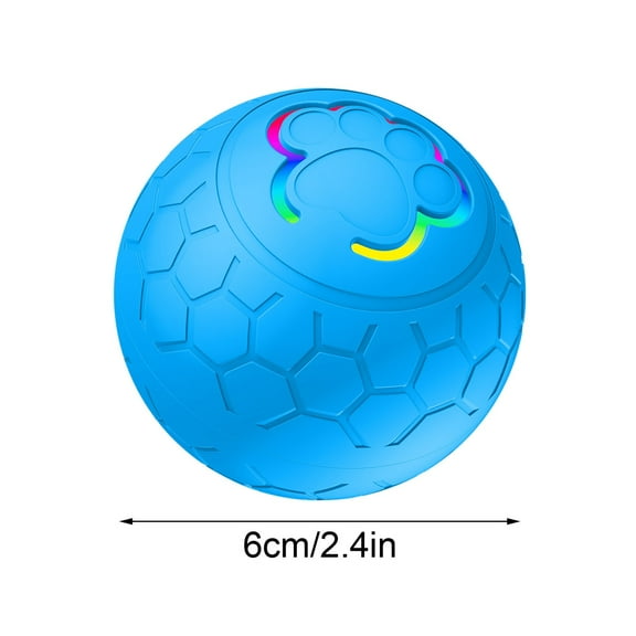 Blue Blue Interactive Dog Toy Automatic Rolling Jumping Ball Smart Mobile Rotary Pet Toy For Shepherd Dogs Type C Charging Bite Resistant