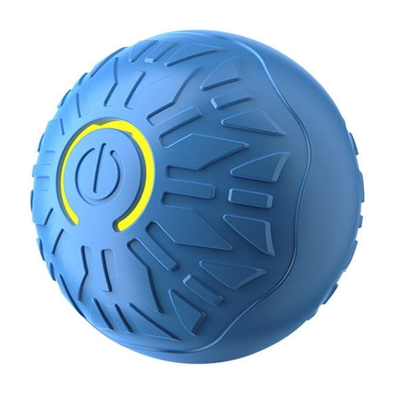 Blue Blue Led Light Up Bouncing Rolling Ball Pet Toy Usb Rechargeable 300Mah Battery Plastic