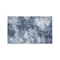 thumbnail image 1 of Blue Blue Low Pile Tie Dye Bathroom Rug Non Slip Absorbent Bath Mat Fade Resistant For Entryway Machine Washable, 1 of 6