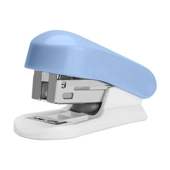 Blue Blue Mini Stapler 26/6 For Students Portable Effortless Office Home Binding Machine With Spare Staples