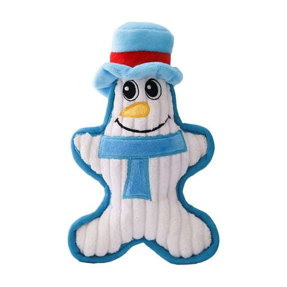 Blue Blue Plush Dog Toy For Christmas With Squeaker Inside Soft And Cute Design For Pets And Play 8.7X4.3X0.6 Inches
