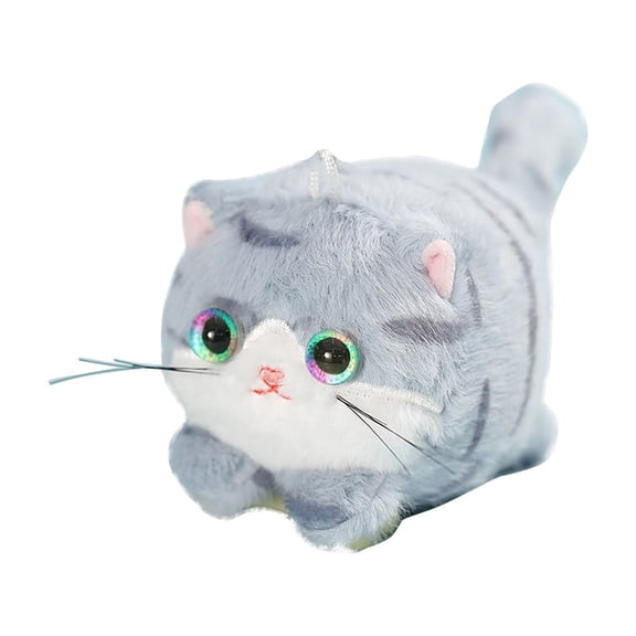 Blue Blue Pull String Plush Cat Toy For Children With Tail Wagging Action Soft Fabric Stress Relief And Cuddly