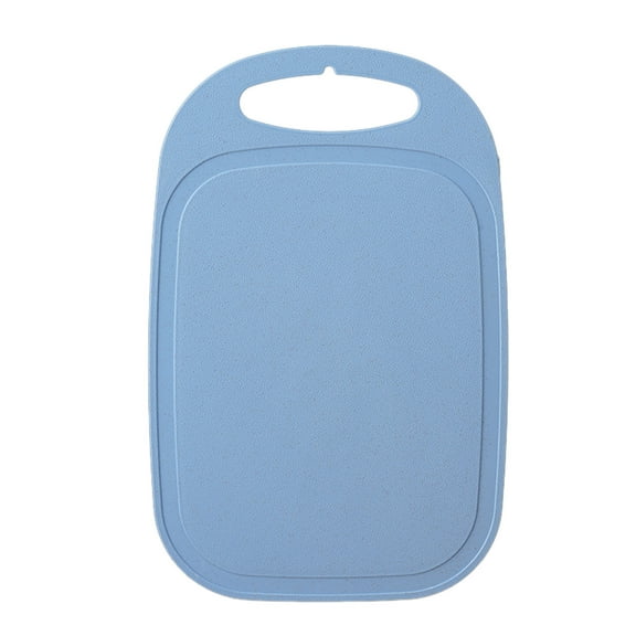 Blue Blue Wheat Straw Cutting Board For Kitchen With Easy Grip Handle Reversible Grooves For Meat Vegetable Chopping