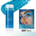 thumbnail image 1 of Blue Body Glitter Stick, Holographic Chunky Sequins Glitters, Face Hair Glitter Makeup, Mermaid Chunky Glitter Face Paint,Waterproof Sparkle Festival Rave Accessories for Women, 1 of 6