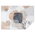 thumbnail image 1 of Blue Boho Abstract and Plant Pattern Rectangle Tablecloth 60"x84",Waterproof Polyester Rectangle Table Cloth, Wipeable Spillproof Polyester Tablecloth for Dining, Camping, Indoor and Outdoor, 1 of 5