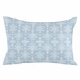 thumbnail image 1 of Blue Boho Floral Throw Pillow Cover 24 x 36 Inch Decorative Pillow Cover Ethnic Neutral Abstract Floral Texture Lumbar Pillowcase Seasonal Rectangle Cushion Case for Couch Sofa Bed Living Room, 1 of 7
