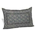 thumbnail image 1 of Blue Boho Pillow Covers, Linen Long Throw Pillow Case, Vintage Ethnic Tribe Abstract Art Floral Holiday Pillow Protector Decorative Cushion Cover for Living Room/Bedroom 20" x 36", 1 of 8