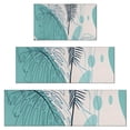 thumbnail image 1 of Blue Boho Plant Pattern Kitchen Rugs Sets Of 3,Kitchen Runner Rugs Non Skid Washable,Decorative Kitchen Floor Mats for Kitchen,Sink,Laundry,17"x30"+ 17"x47" + 17"x59", 1 of 6