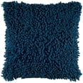 thumbnail image 1 of Blue Boho Textured Modern Down Throw Pillow, 1 of 5