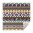 thumbnail image 1 of Blue Boho Tribal Masks and Diamonds Pattern Square Tablecloth,Waterproof Square Table Cover,Wipeable Spillproof Washable Table Cover for Home Kitchen Party Decor 52"x52"(132x132cm), 1 of 6