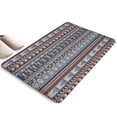 thumbnail image 1 of Blue Boho Tribal Triangles and Arrows Flannel Non Slip Door Rugs,Washable Door Mats Indoor,Decorative Door Mats,Dirt-Resistant and Absorbent Doormat for Entrance,Bedroom,Kitchen,Bathroom,23.5"x16", 1 of 5