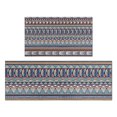 thumbnail image 1 of Blue Boho Tribal Triangles and Arrows Pattern Kitchen Rugs Sets Of 2,Anti Fatigue Kitchen Mat Rugs Non Slip Washable,Decorative Kitchen Floor Mats for Kitchen,Sink,Laundry,17"x30"+17"x47", 1 of 7
