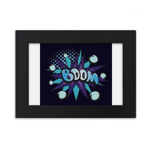 Blue Boom Bubble Art Deco Fashion Desktop Photo Frame Ornaments Picture Art Painting