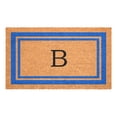 thumbnail image 1 of Blue Border Monogram Doormat (Letter B), 1 of 6