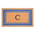 thumbnail image 1 of Blue Border Monogram Doormat (Letter C), 1 of 6
